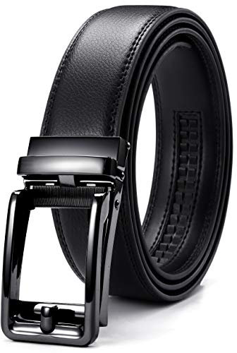 CHAOREN Cintura Uomo, Cintura Uomo Pelle Cricchetto Automatica Fibbia 35mm, Cinta Regolabili per Adattarsi