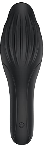 Beatoer Vibrador de glande eléctrico – con 10 modos de vibración fuerte lengua lamiendo pene entrenador impermeable estricto embalaje regalo de viaje de pene manga masturbadores copa