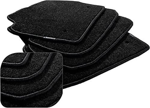 MATSMORE Velours fussmatten Auto Velours-Auto Fußmatten für Auto Velours fussmatten kompatibel mit Nissan MICRA III K12 2003-2010