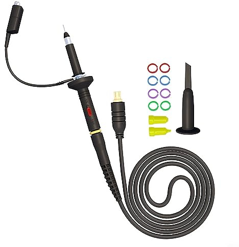 SPORTARC MCX Oszilloskop-Sonde, 60 MHz, 1 x 10 x Krokodilklemme für Mini DSO für Nano Tragbares Oszilloskop DS201 DS202 DSO201 DSO202 VC101 VC102