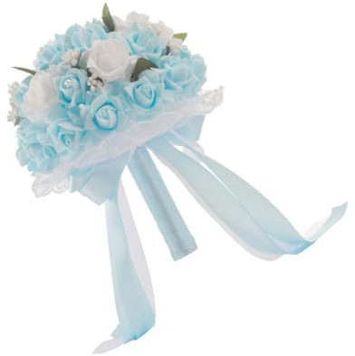 ABOOFAN Brautstrauß Hochzeit Rosen Frische Blumen Seidenblumensträuße Rosenstrauß Braut Hält Brautsträuße Aus Seide Brautsträuße Für Die Braut Künstliche Koreanisch