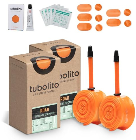 Tubolito Road 700C x 18-32mm Schlauch | Leicht, stark und kompakt | Kompatibel mit Felgen- und Scheibenbremsen | 2X Pannenschutz