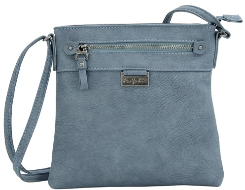 JENNIFER JONES - Damhandväska – liten Axelväska – Crossbody Bag, kvällsväska för kvinnor, Blå