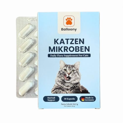 Katzen Mikroben – Premium Probiotika für eine optimale Darmgesundheit 16.2g (30 Kapseln)