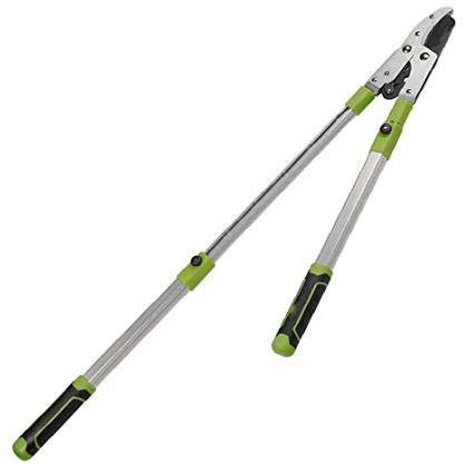 OLSKFUH Troncarami A Incudine con Cricchetto Telescopico, Taglio Spesso, Estensibile, da 28 A 40 Pollici, Cesoia da Giardino, Ideale per Potare Alberi, Siepi, Rami, Attrezzi da Gia,