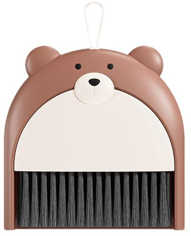 Mini Dustpan And Broom - Wide Usage Desk Sweepers, Cleaning Brush | Small Size Set For Table Debris, Crumb Collector For Offices, School Desktop Use, Home Surfaces Dust Removal, Keyboard Clean Tool