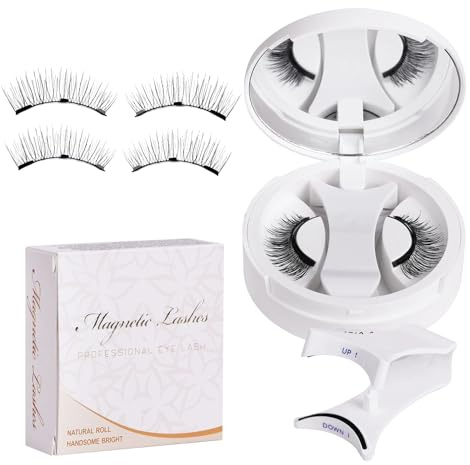 Yuemeuy Ciglia Finte Magnetiche - Ciglia Finte Quotidiane | Riutilizzabili Naturali per Uso Giornaliero Salone Matrimonio Trucco Palco