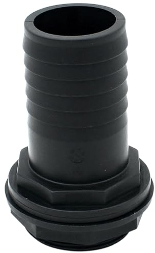 BT-AX Tankdurchführung Kunststoff G2 x 50mm Schlauchanschluss | IBC Tank Adapter, Mit Dichtung, Wassertank Anschluss, Regentonne Anschluss