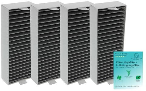 4x Filter kompatibel mit Siemens EX877LX67E/01 Aktivkohlefilter Ersatzfilter für Dunstabzugshauben Umluftbetrieb
