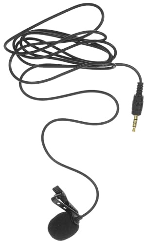 BESPORTBLE Kleines Ansteckmikrofon aus Metall Tragbar und Softwareinstallation Geeignet für Telefonaufnahmen mit 3,5mm Klinkenstecker