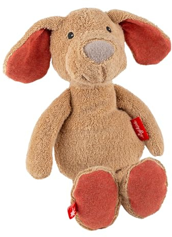 sigikid Kuscheltier Natural Friends Hund Babyspielzeug Baumwoll-Stofftier | Natural Friends - Stofftiere aus natürlichen Materialien Baumwollfrottee und Kapokfaser Füllung