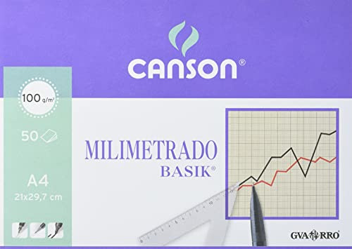 GUARRO CANSON 200402861 teckenblock 50 ark millimeter A4 90G