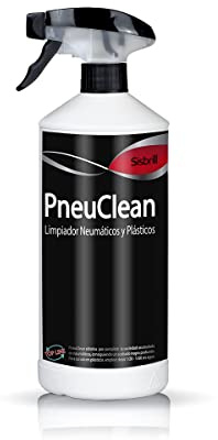 Sisbrill PneuClean, Limpiador Concentrado de Neumáticos y Plásticos Exteriores - Acabado Mate - 1 Litro