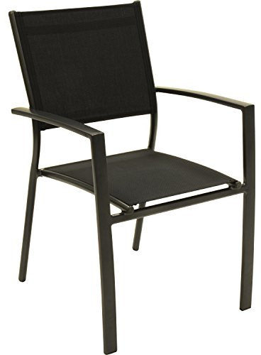 Stapelstuhl Gartenstuhl Serie Prego 2er Set anthrazit 88 cm