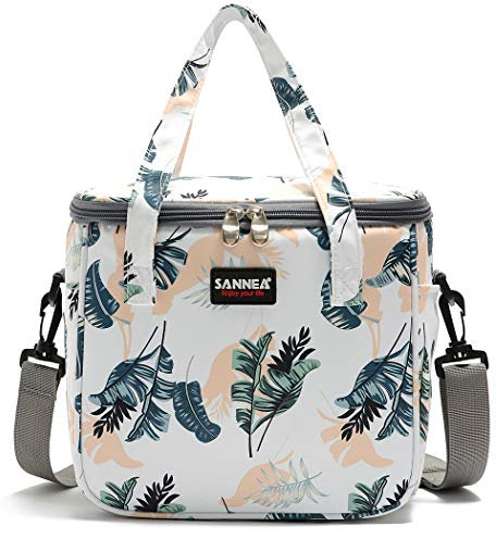 Loncheras Para Mujeres Bolsa Térmica Porta Alimentos 9L Hermética Bolsa Térmica Plegable Nevera Tela Bolsas Comida Nevera Almuerzo para Adultos Mujer Niñas Trabajo Escuela Oficina Playa Viaje Camping