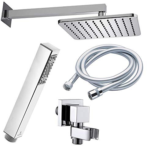 Bossini Shower Concept Set Completo Doccia Soffione Cosmo 230 x 230 con doccetta Cube e Flessibile 150 cm