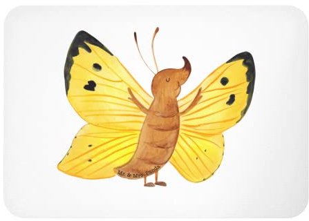 Mr. & Mrs. Panda Magnet Schmetterling Zitronenfalter - Geschenk, holzmagnet, zettelhalter, whiteboardmagnet, Notizhalter, Schmetterlinge, Lustige Sprüche, Kühlschrankmagnet, Außergewöhnlich, Fakt