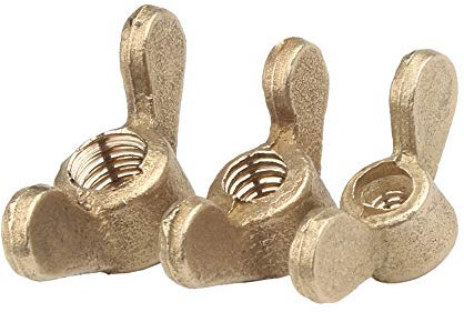 YINSONG Messing Flügelmuttern - Messing Gewindestift M4 M5 M6 M8 M10 M12 M14 M16 M20, Gold, M20 （1 PCS)