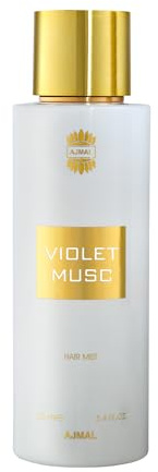 Ajmal Violet Musc Hair Mist for Women 100ml | Floral Musky Hair Fragrance | Light Perfumed Hair Spray | Crafted in Dubai