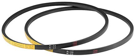 sourcing map A33 Drive V-Belts 33 Pitch Length 13mm Width 8mm Thick JIS Standard A-Section Rubber Drive Transmission Belt 2pcs