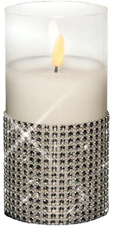 My Home LED-Kerze Glamour-Light flammenlose Kerze mit LED
