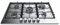 Hotpoint 75cm 5 Burner Gas Hob - Stainless Steel