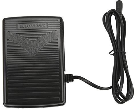 Nähmaschinen Fußpedal Fußsteuerung DC 15V Schwarzer Kunststoff Fußschalter und Netzkabel Nähmaschinen Fuß Pedal Variable Speed ​​Controller für Singer SC220 6160 6180 5400 XL-400