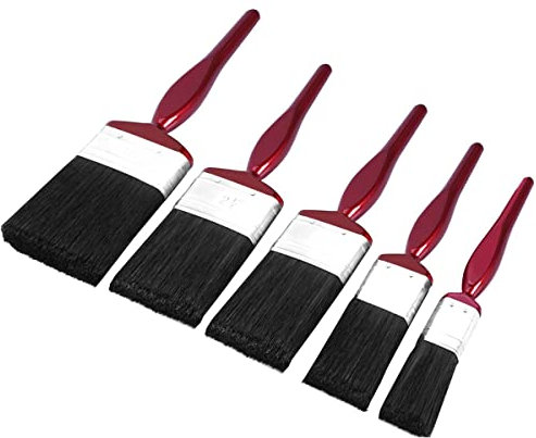 XIEEMAN 5pc Professional Paint Brushes with No Loss of Bristle Paintbrush Heads 5 Piece Pack Set, Studio Craft & Technique for Architects