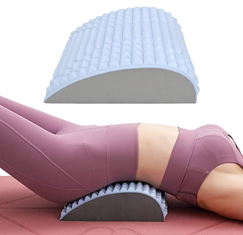 Camilla de Cuello y Espalda, Camilla de Cuello y Espalda Alivio de la Fatiga del Dolor EstimulacióN del Punto de Acupuntura Relajador de Soporte de Cuello PortáTil Camilla de TraccióN Lumbar (Azul)