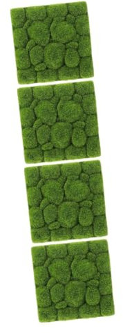 Abaodam 4stücke Vivid Flocking Fake Moss Stone Plant Background Wall Dekoration Künstliche Mooswand Für Kreative Gestaltung Pflegeleicht Und Langlebig Für Innen Und Außendekoration
