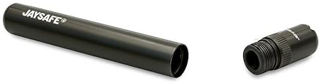 FIRE-FLOW™ JAYSAFE® - Premium Joint Holder Case in Black für alle Filtergrößen, Aktivkohlefilter, Aluminium Hülle, Metall Tube, Geruchsdicht, Wasserdicht (Black)