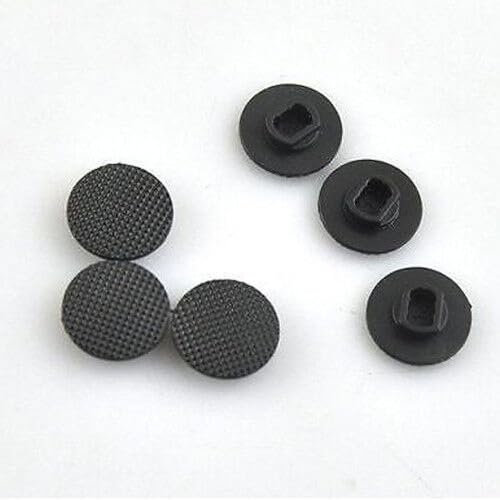 4 Pcs Black Analog Joystick Stick Button Controller Cap Thumbstick Cover for Fat PSP 1000 PSP 1001, Sony PSP Accessories