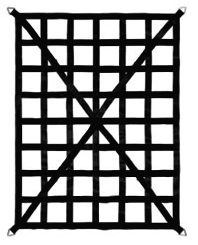 YEJAHY Ladeflächennetz, Frachtnetz für Anhänger, Schwere Ladenetze Pickup-Ladeflächennetz Gepäcknetz Verstellbar für SUVs, Autos und Lastwagen, 167cm x 127cm