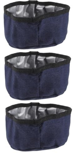BESPORTBLE 3 Piezas Cuenco Plegable para Mascotas Dog Food Container Bebedero portátil para Cachorros Perros Impermeable Cuenco alimentación para Beber envase Viajar tazón Agua