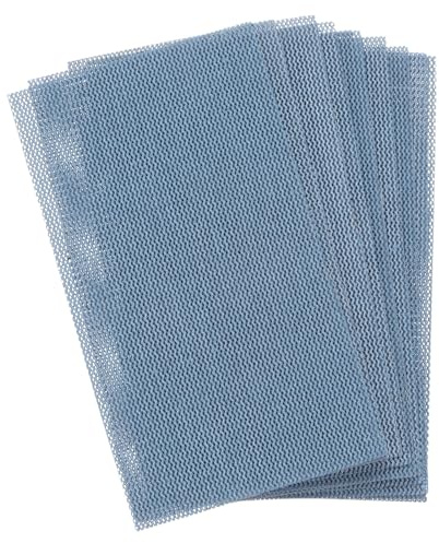 sourcing map 10pcs Mesh Sanding Sheets 180 Grits 2.8 x 5 Ceramic Abrasive Wet Dry Sandpaper Dust-Free Hook and Loop Abrasive Pads for Car Woodworking Metal Polishing & Grinding