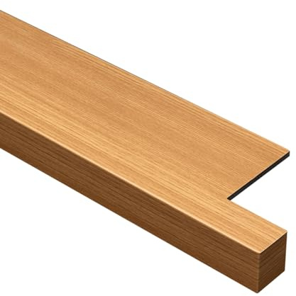 Cubierta decorativa para alféizar de ventana de madera de roble, protector de alféizar de ventana de acrílico, superficie lisa, a prueba de perros, para ventanas y puertas, 80 x 15 cm