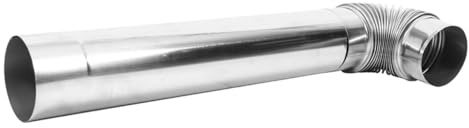 Stainless Steel Chimney Pipe Silver Replacement Part