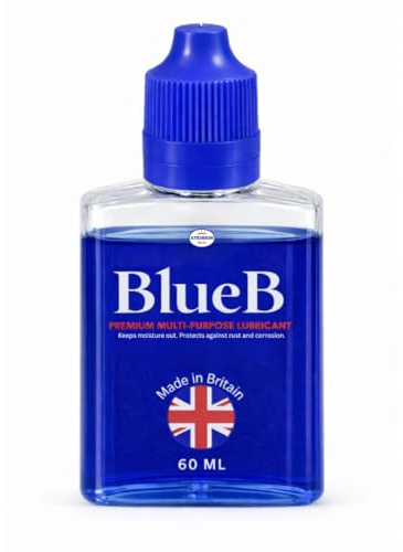 BlueB Premium Multi-Purpose Lubricant Oil – 60 ml | Clean, Light Household Oil for Hinges, Locks, Bikes, 3D Printers & Moving Parts | Made in Britain