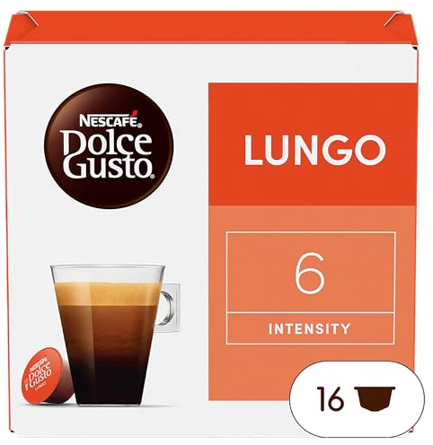 Nescafé Dolce Gusto Caffè Lungo Kaffee Kapseln 1er Pack, 16 Kapseln, 16 Portionen, 112g