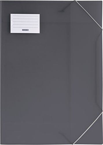 Brunnen Zeichnungsmappe, transluzente PP-Folie, Folienstärke: 0.75 mm g/qm, A3, grau