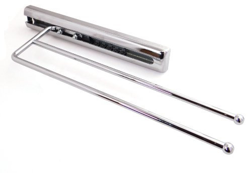 Kesseböhmer Handtuchauszug 2-armig Chrom poliert Länge 325 mm (ausgezogen: ca. 505 mm) Handtuchhalter Kesseböhmer Handtuchstange von SOTECH