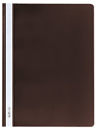 herlitz Schnellhefter A4, Kunststoff, braun, 10 Stück