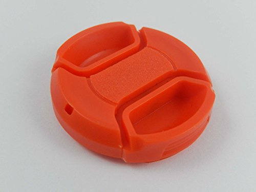 vhbw red snap on lens cap 37mm with inside handle for camera Panasonic Lumix G X Vario PZ 14-42 mm 3.5-5.6 Asph.
