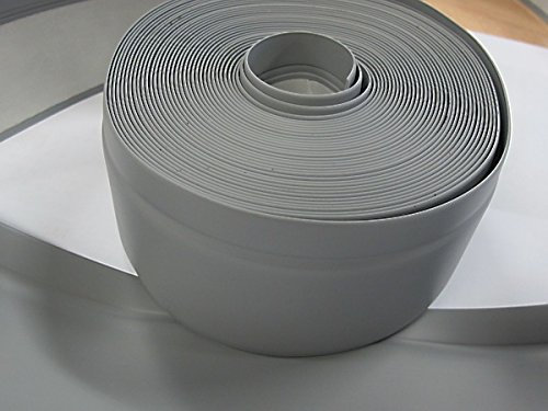 Klebeleiste, Weich Sockel Leiste Knick Profil 48x13mm 10m Grau Selbstklebe Klebe Profile Profil Übergangsprofil Übergangsprofile Türschwelle Türschwellen Bodenprofile Bodenprofil