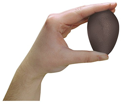 Squeeze Egg Handtrainer Fingertrainer Unterarmtrainer extra stark ANTHRAZIT