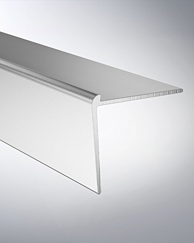 Hometrend Treppenkantenprofil 48x40x3 mm gebohrt Alu silber 250 cm