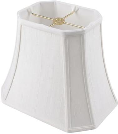 Royal Designs Eck-Lampenschirm, rechteckig, Weiß, 12,7 x 16,5 x 20,3 x 30,5 cm, 1 Stück