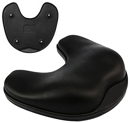 Schiebe Rotierenden Handballenauflage Gaming Mouse Pad Memory FoamHandgelenk Unterstützung Ergonomische Hand Matte für Spiel PC Computer Laptop, Schwarz, von DUBENS