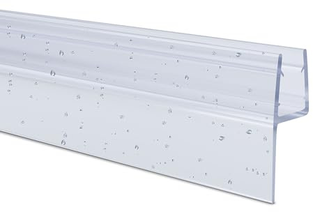 Duschdichtung PVC Ersatzdichtung Duschkabine TYP-22 200cm Glasstärke 8mm | Für Duschkabinen und Duschtüren als Ersatzdichtung gegen Spritzwasser, TYP-22, 200cm, Glasstärke 8mm, PVC