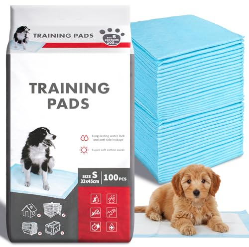 Coldcool Pee Pad Wickelunterlage, super saugfähig und auslaufsicher für Hunde, Welpen, ältere Menschen, 100 Stück, 33 x 45 cm